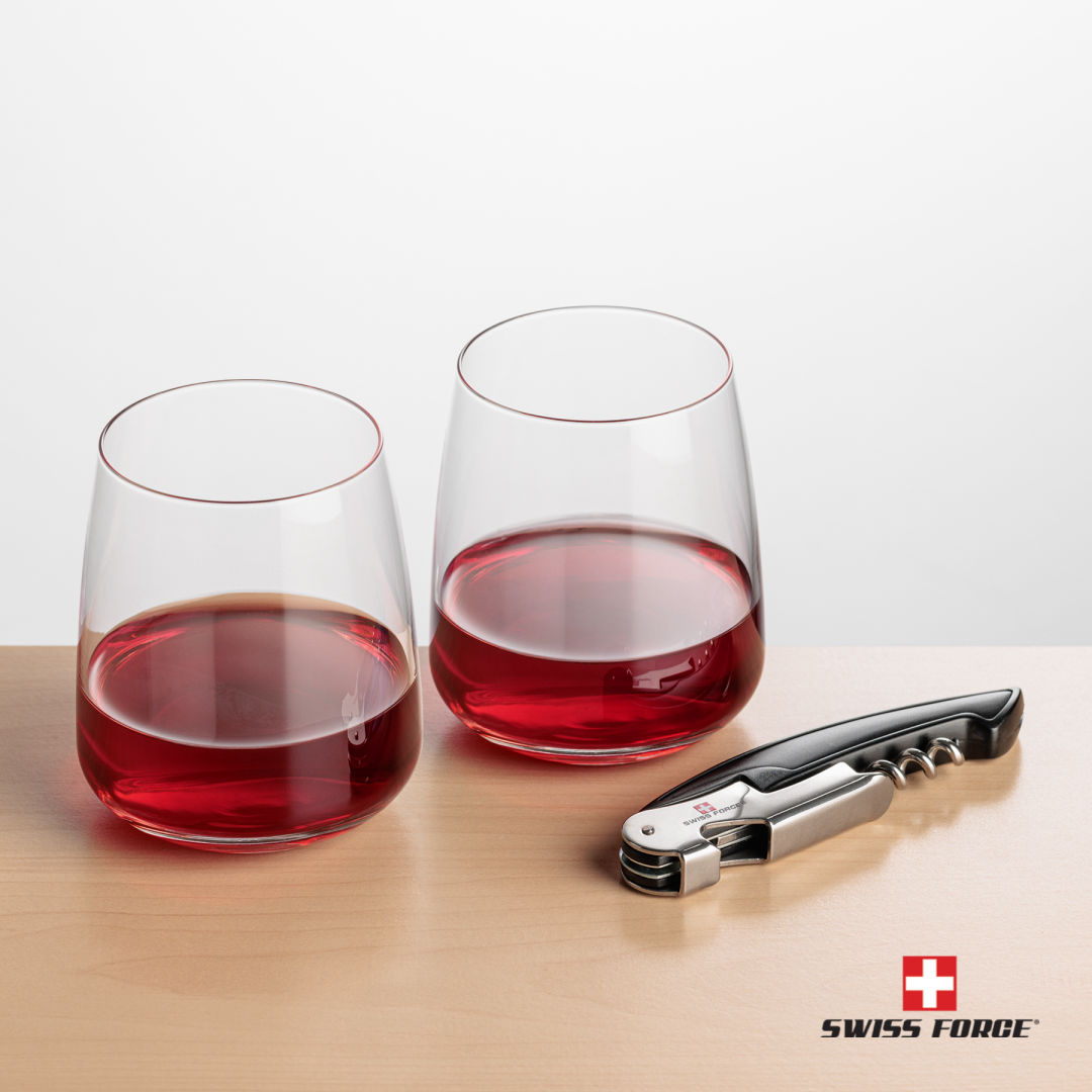 Swiss Force® Opener & Dunhill Stemless Wine 12