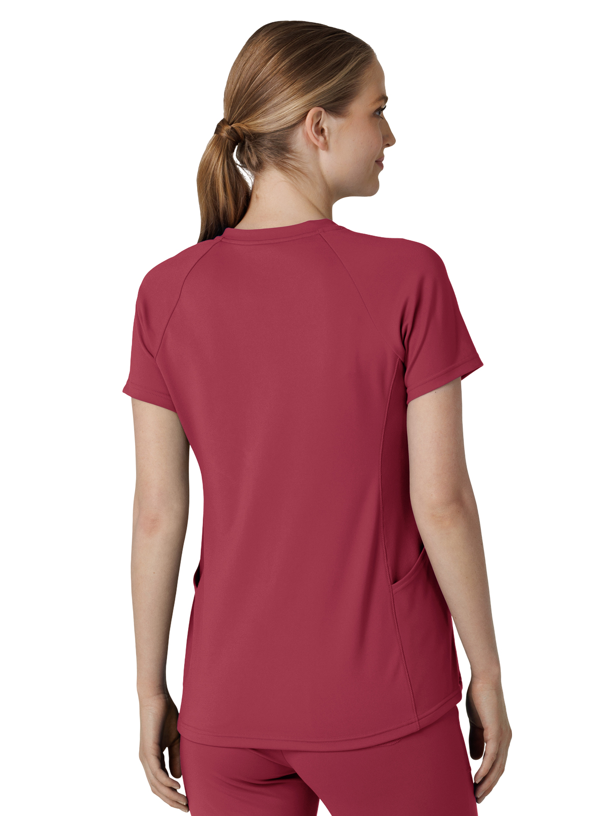 Wink - Renew Knit - Women's Four-Pocket Flex-n-Reach V-Neck Raglan Top 13