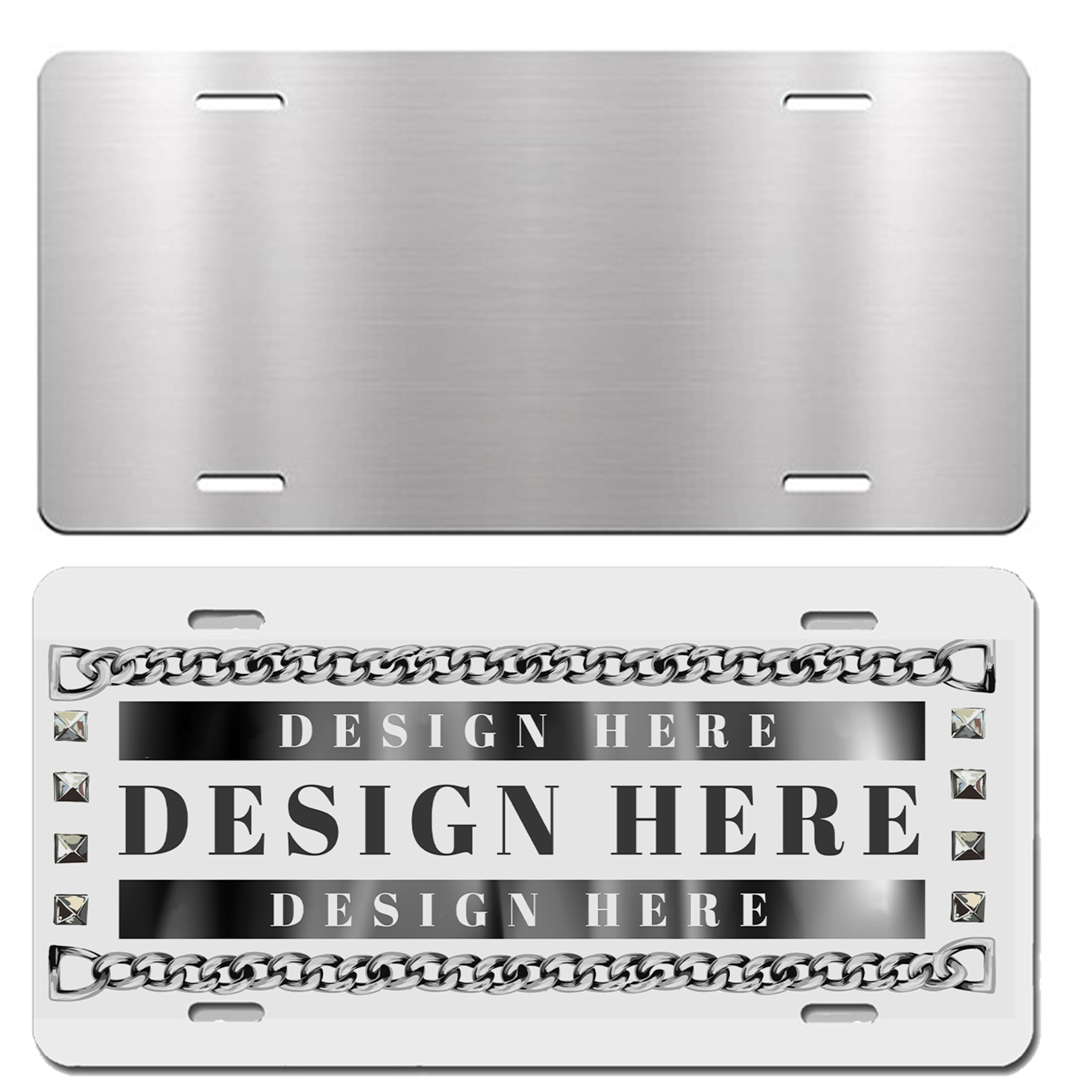 Custom Aluminum License Plate Frame with Full Color Printing 3