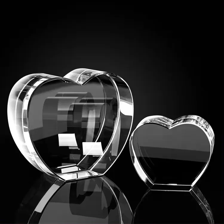 Standing Crystal Heart Award 3
