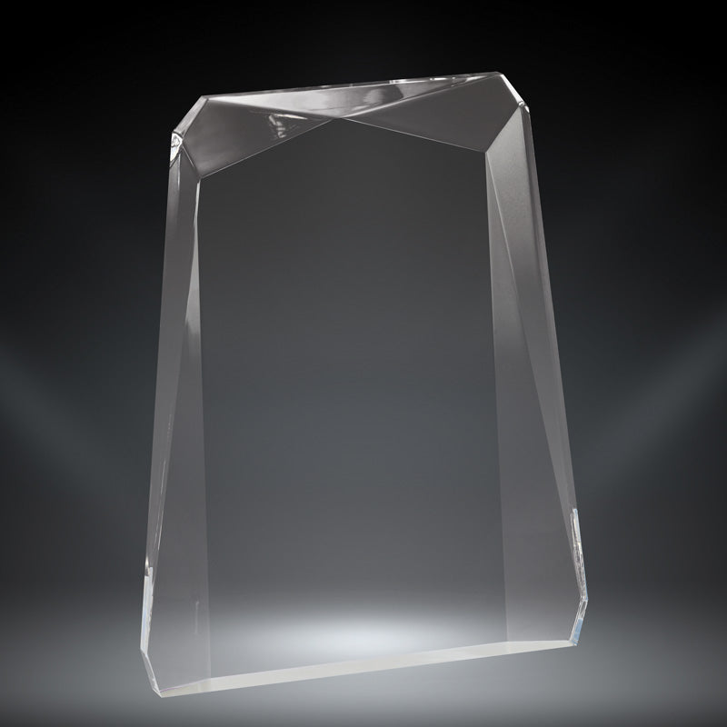 Faceted Clear Rectangle 3