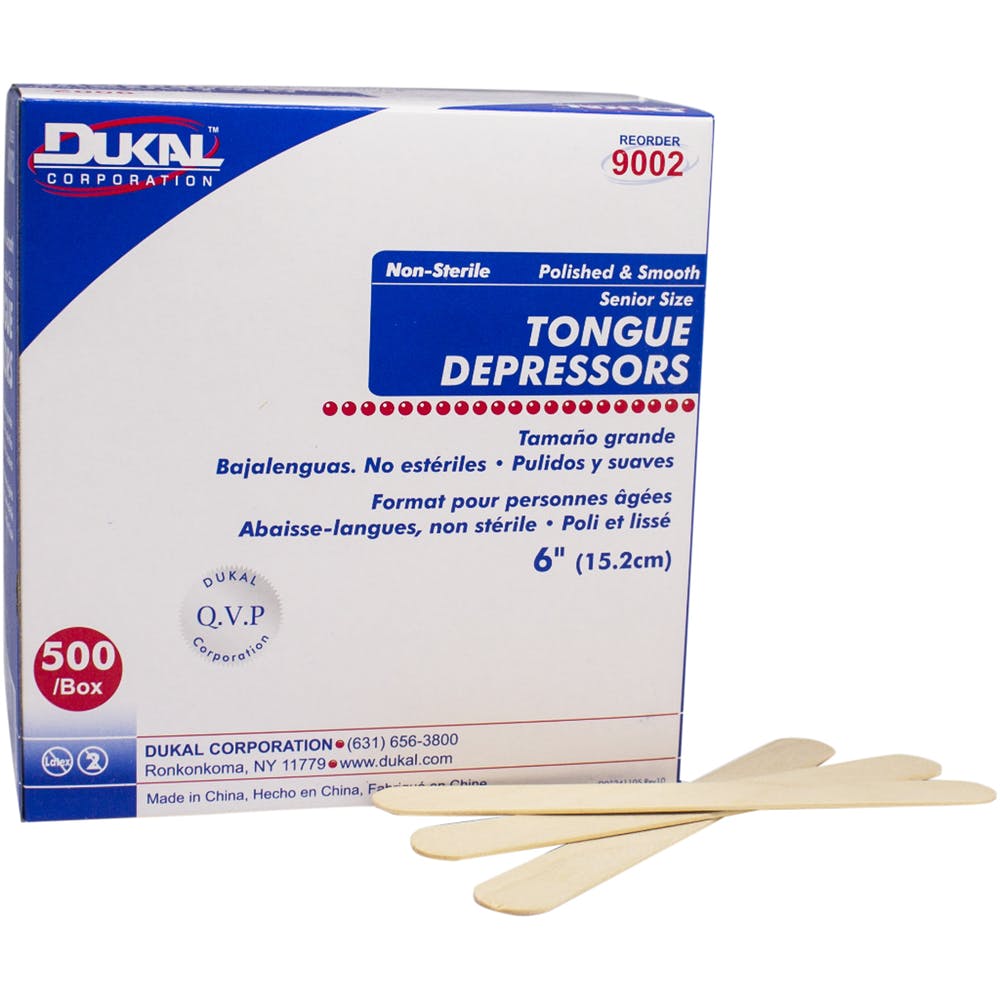 Non-Sterile Tongue Depressors - 6" Polished 500 Pack 2
