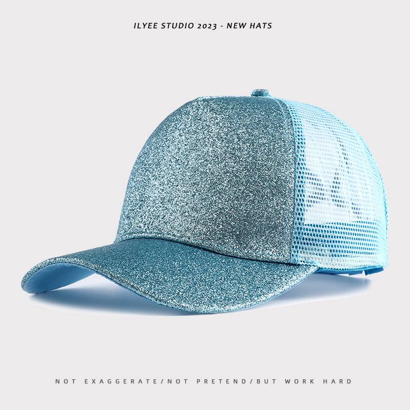 Summer Fashion Sequin Mesh Baseball Cap 8