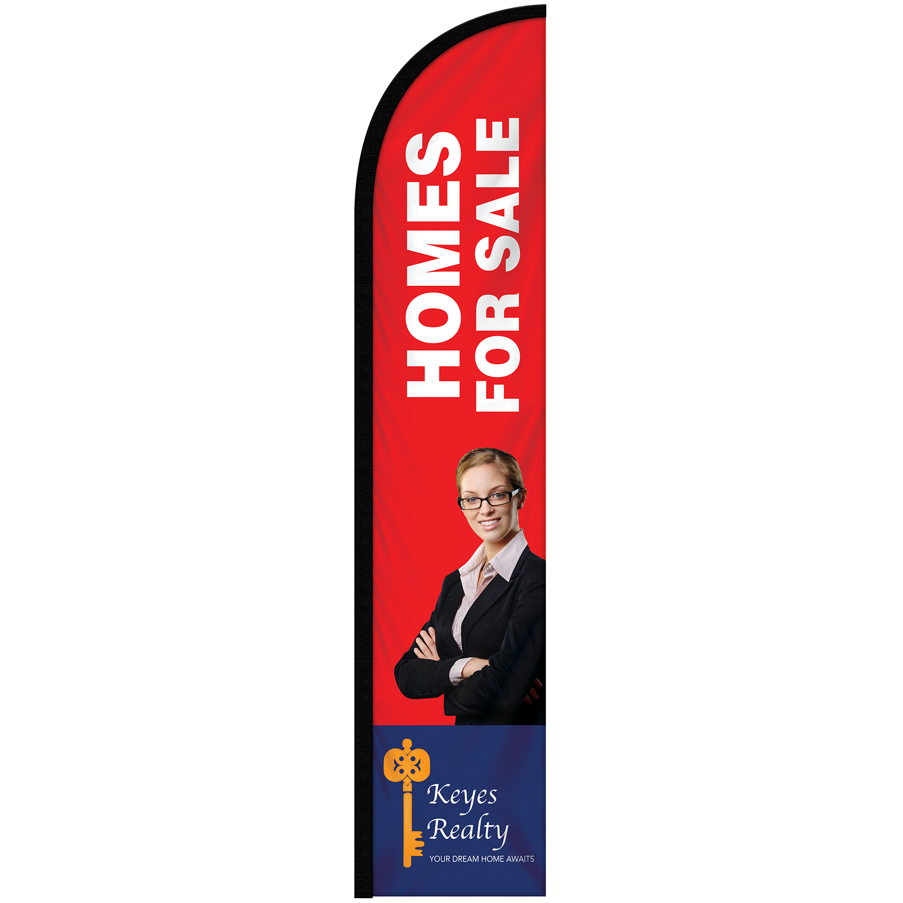 10' Double Sided Custom Portable Half Drop Banners 13