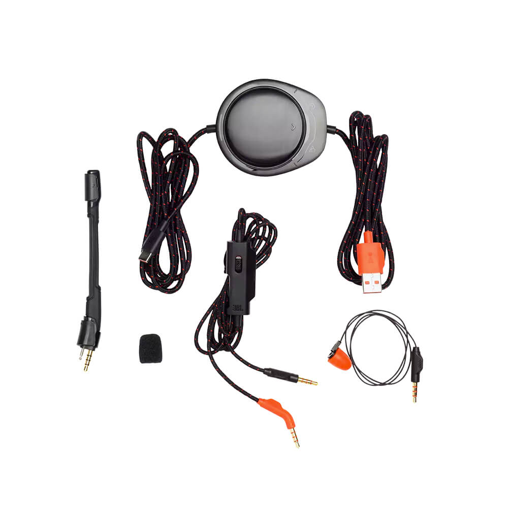 JBL Quantum 300 Wired Over-Ear Gaming Headset with Flip-Up Mic 6