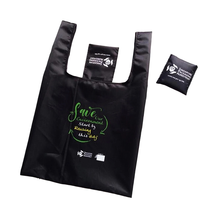 Reusable Collapsible Folding Grocery Bag, custom tote bag with logo imprint 7