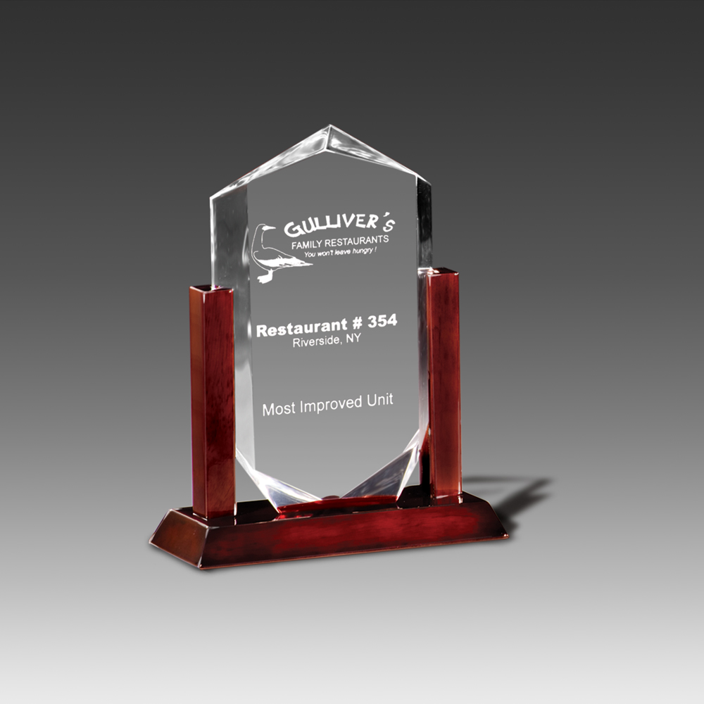 Royal Crown Faceted Award (6"x9"x3-1/8") 1
