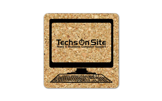 Square Computer Cork Coaster 4