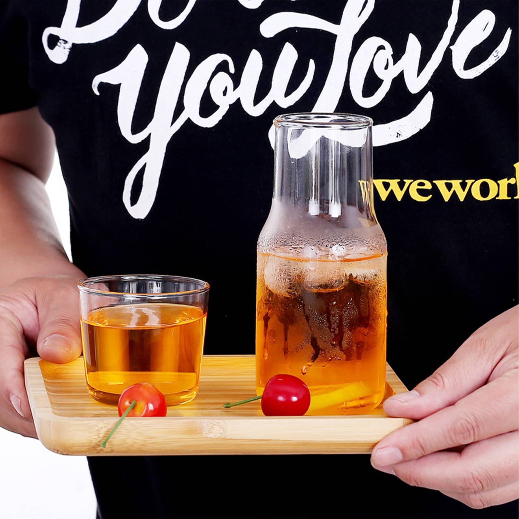 2 In 1 glass heat-resistant juice jug set 3