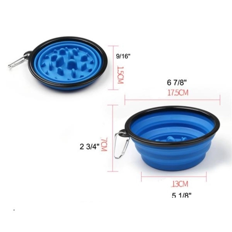 Collapsible Slow Feeder Dog Bowl 2