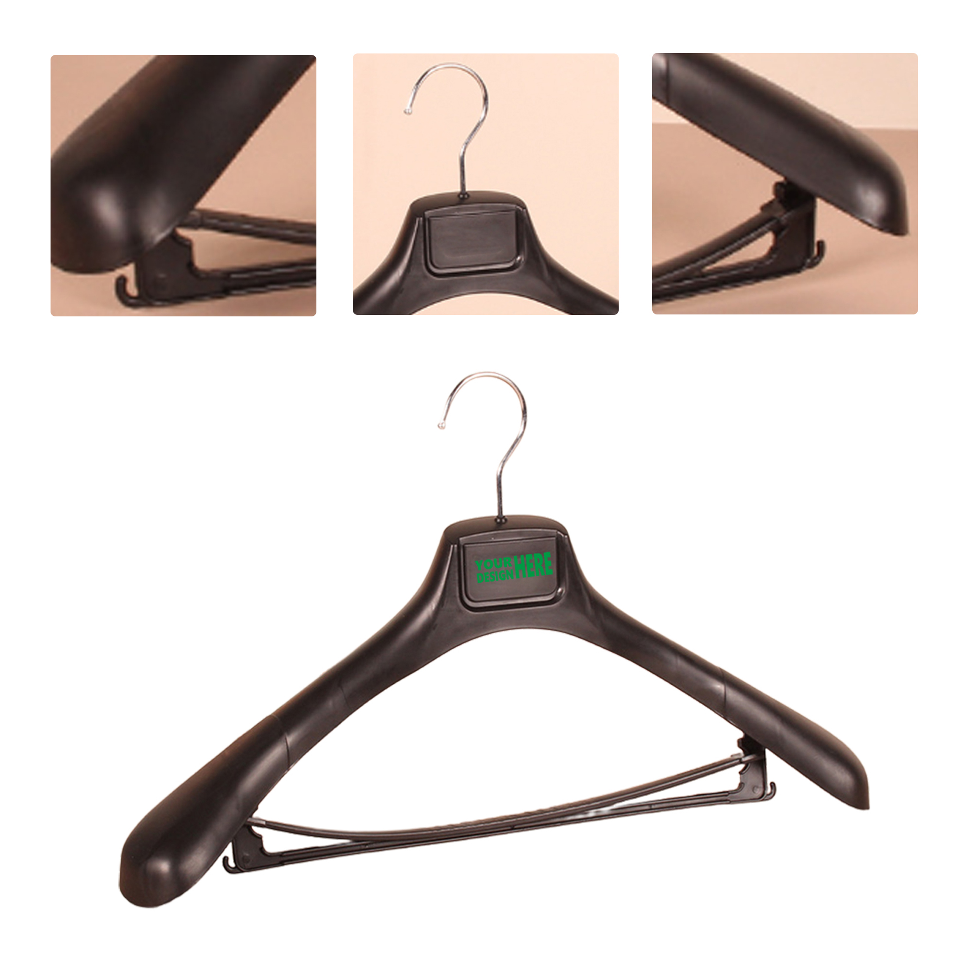 MOQ50 Custom Non-Slip Plastic Hangers for Clothing 2