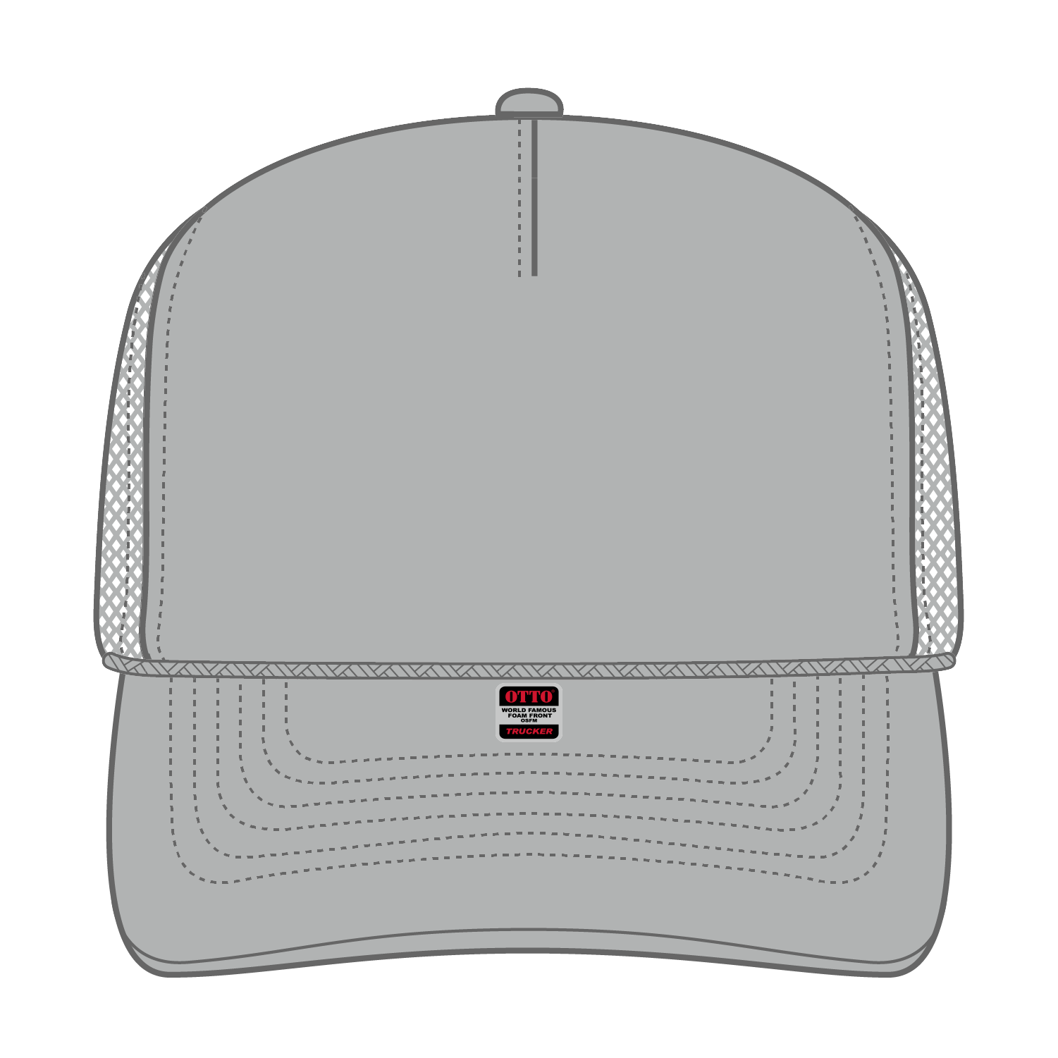 OTTO CAP® 5 Panel Mid Profile Mesh Back Trucker Hat 83