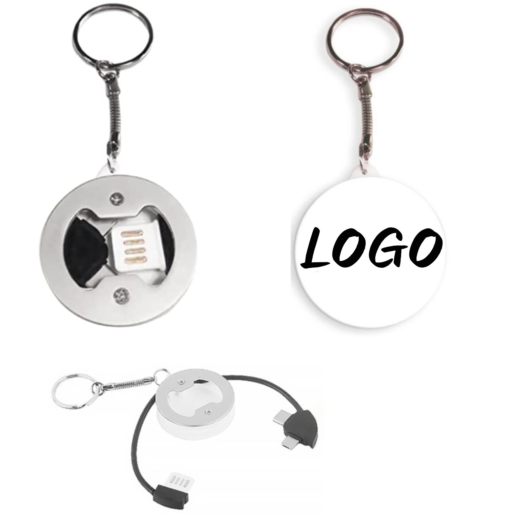 Bottle Opener With 3-In-1 Charging Cable 2