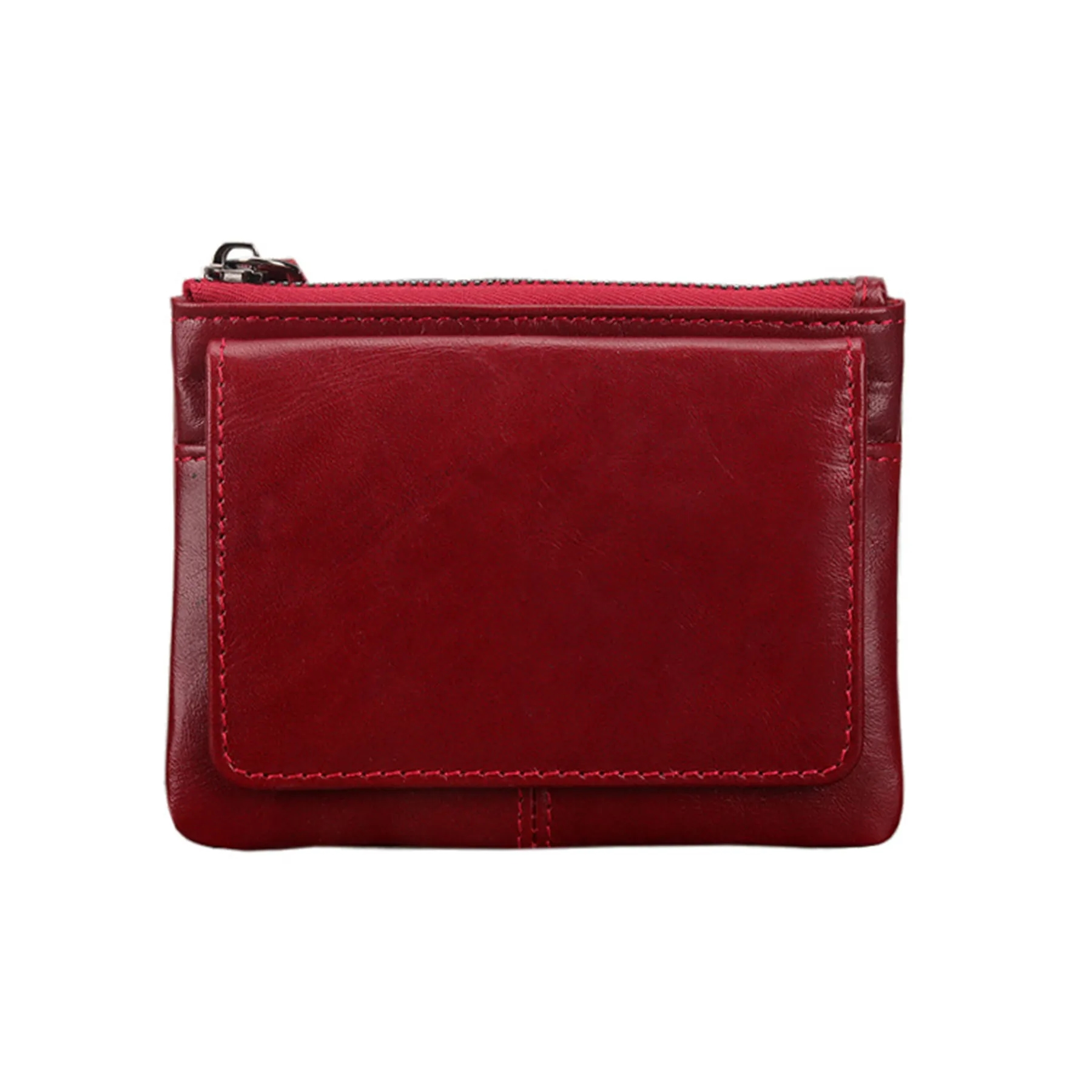 Leather 2 Zipper Coin Purse Wallet With Card Slots and More 2