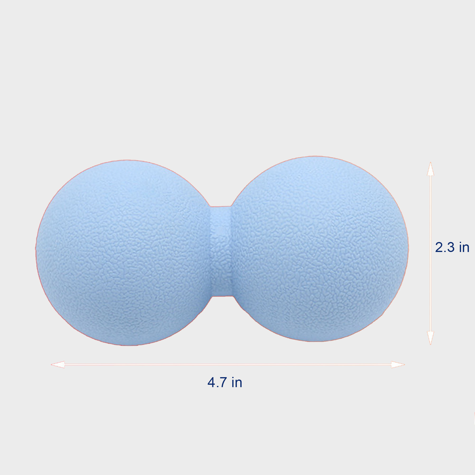 Silicone Double Muscle Massage Peanut Yoga Ball 2