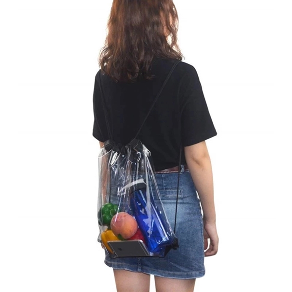 Transparent PVC Drawstring Bag 2