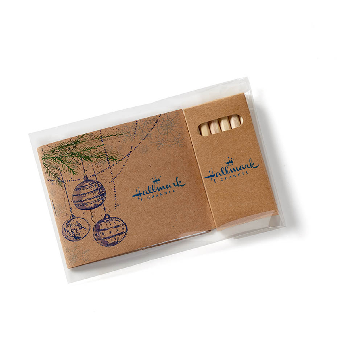 Holiday Theme Adult Coloring Book & 6-Color Pencil Set To-Go 5