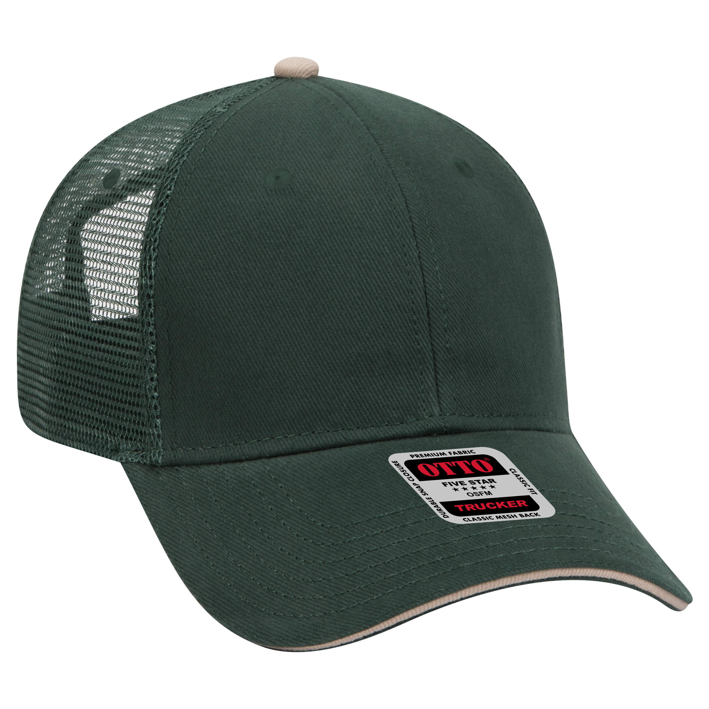 OTTO CAP® 6 Panel Low Profile Mesh Back Trucker Hat 23