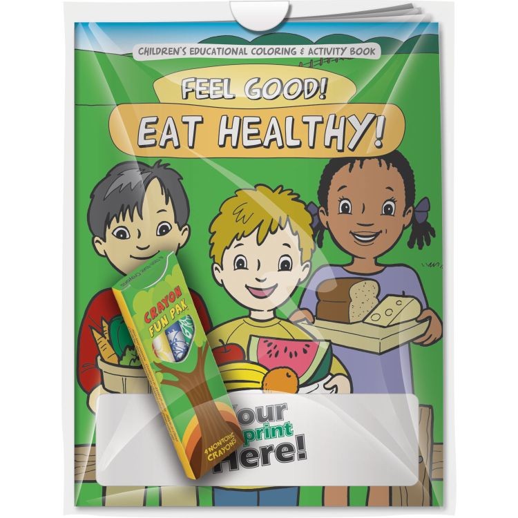 Combo Pack - Coloring Book & 4-Pack of Crayons in a Poly Bag 2