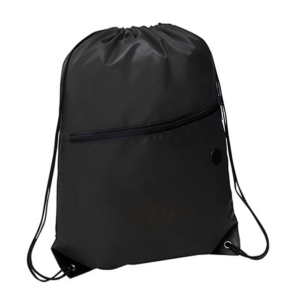 Headphone Slot Drawstring Polyester Bags 12