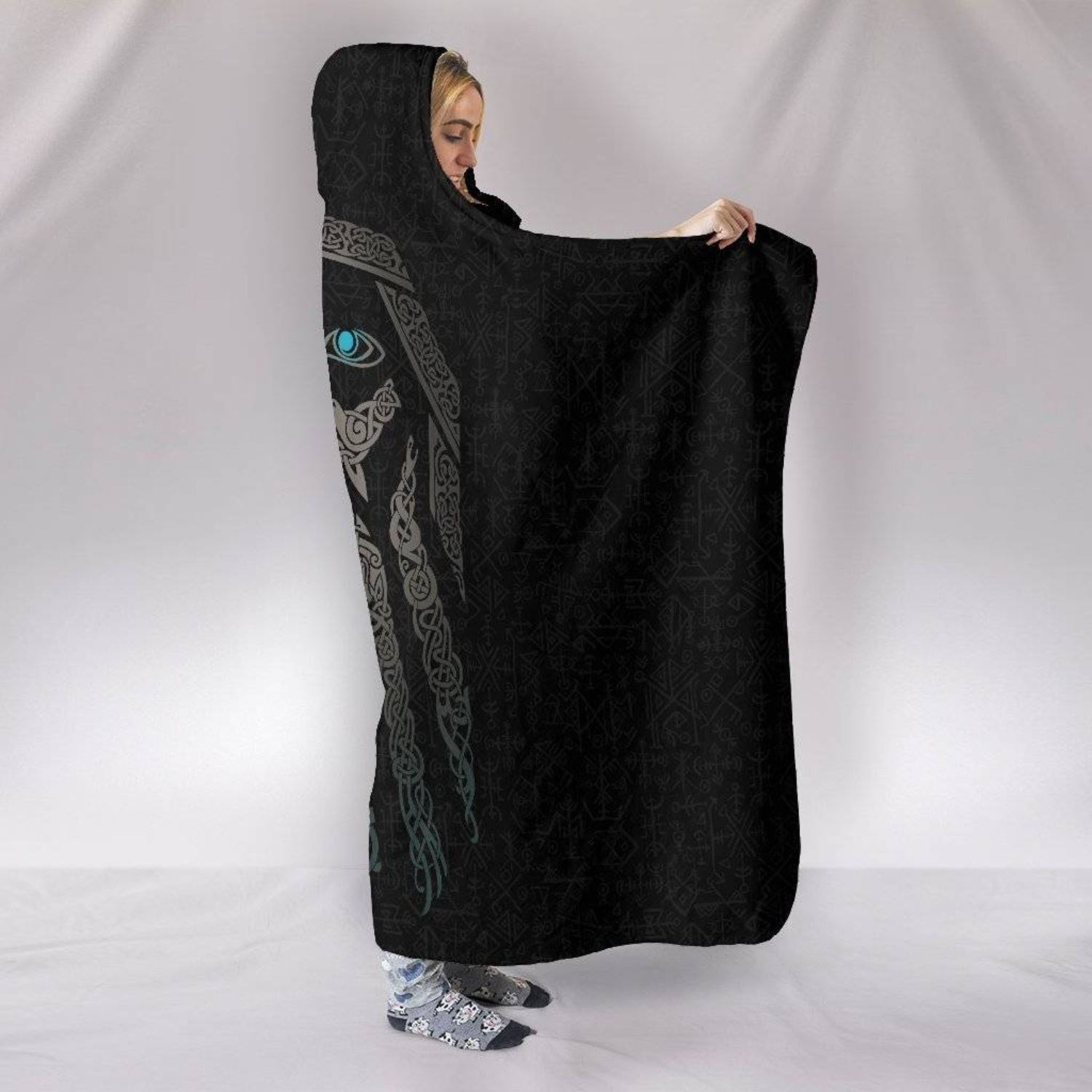 60x80 Oversize Sublimation Sherpa Hooded Blankets 3