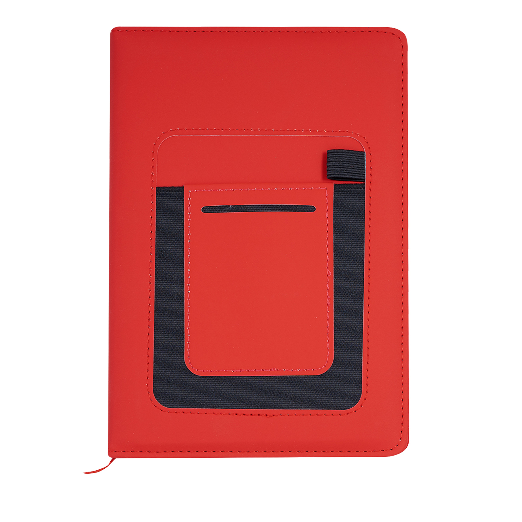 PU Leather A5 Hardcover Pocket Journal W/ Phone Holder 10