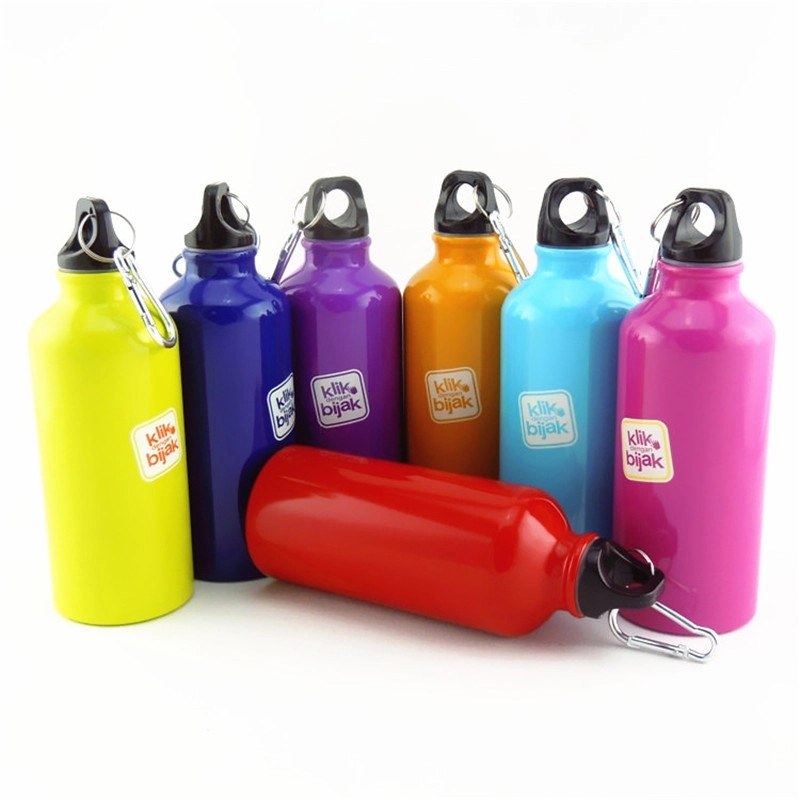 20oz Stainless steel Sports Water Bottle with Carabiner, custom water bottle with logo imprint 3