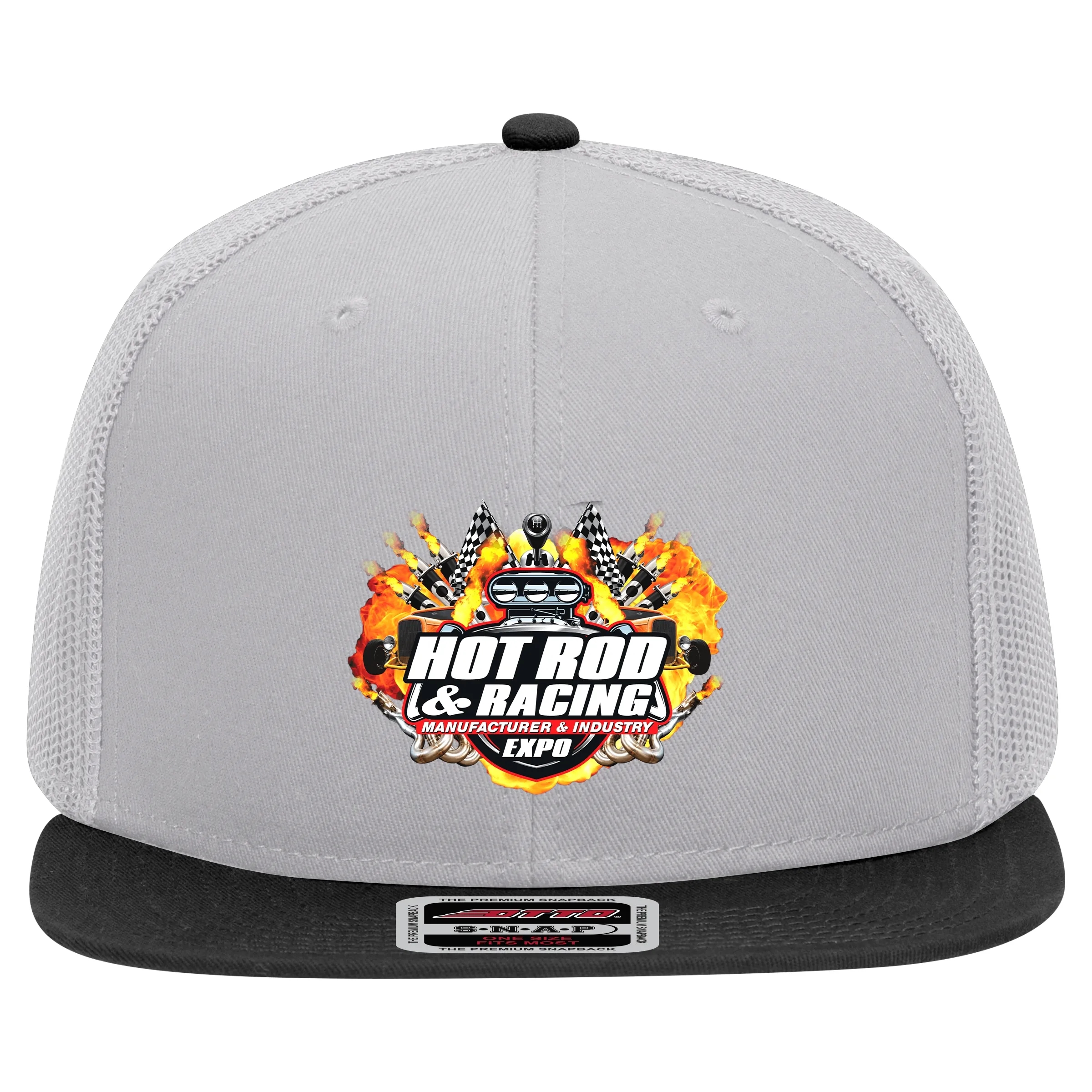 OTTO SNAP 6 PANEL MID PROFILE MESH BACK TRUCKER SNAPBACK HAT 26