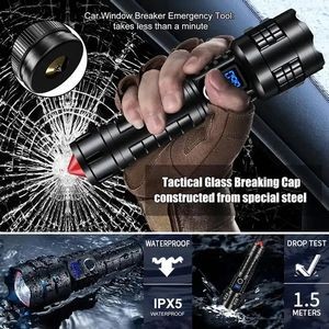 Tactical Flashlight Power Display Portable Long-range Strong Light Flashlight 1