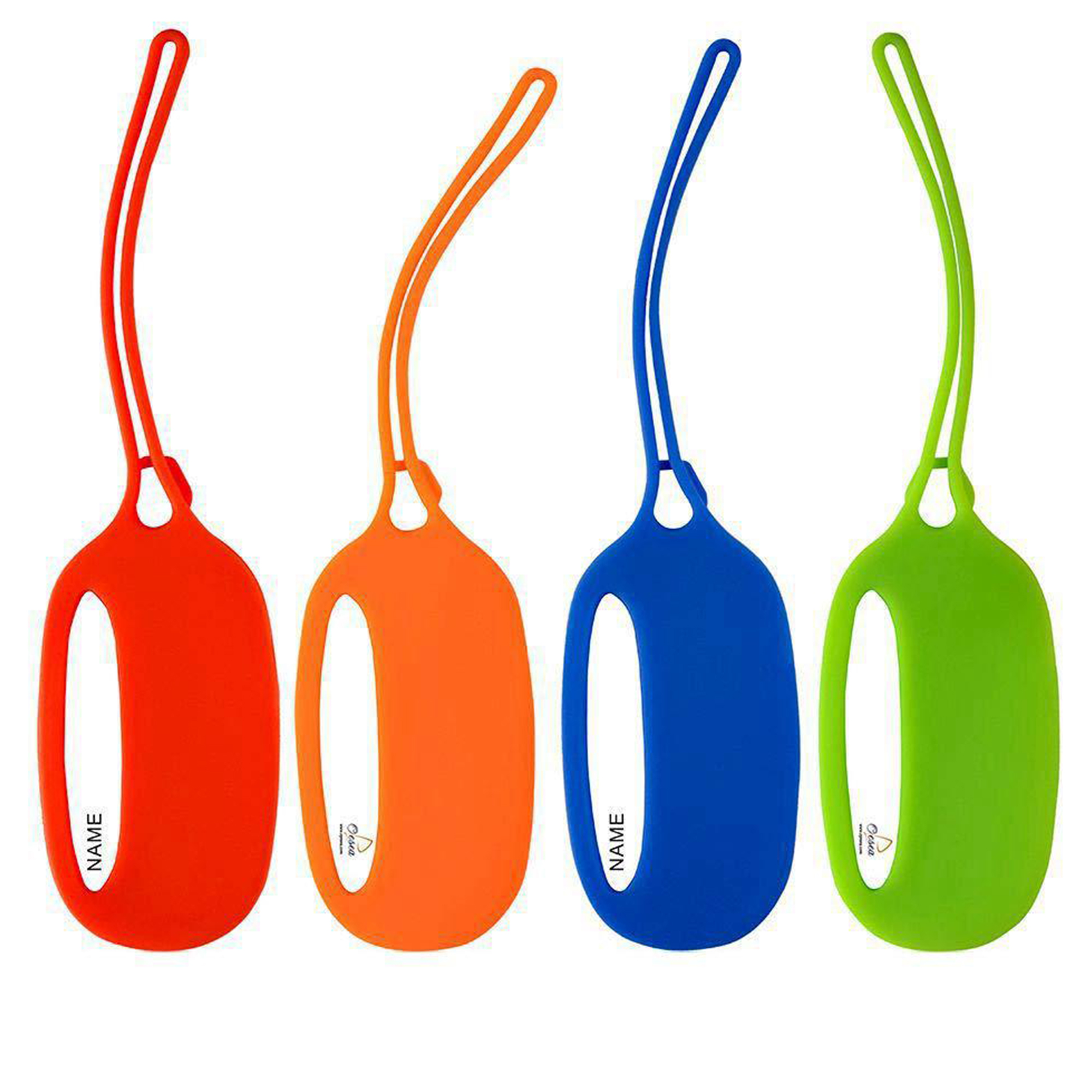 Oval Mini Silicone Luggage Tag 2