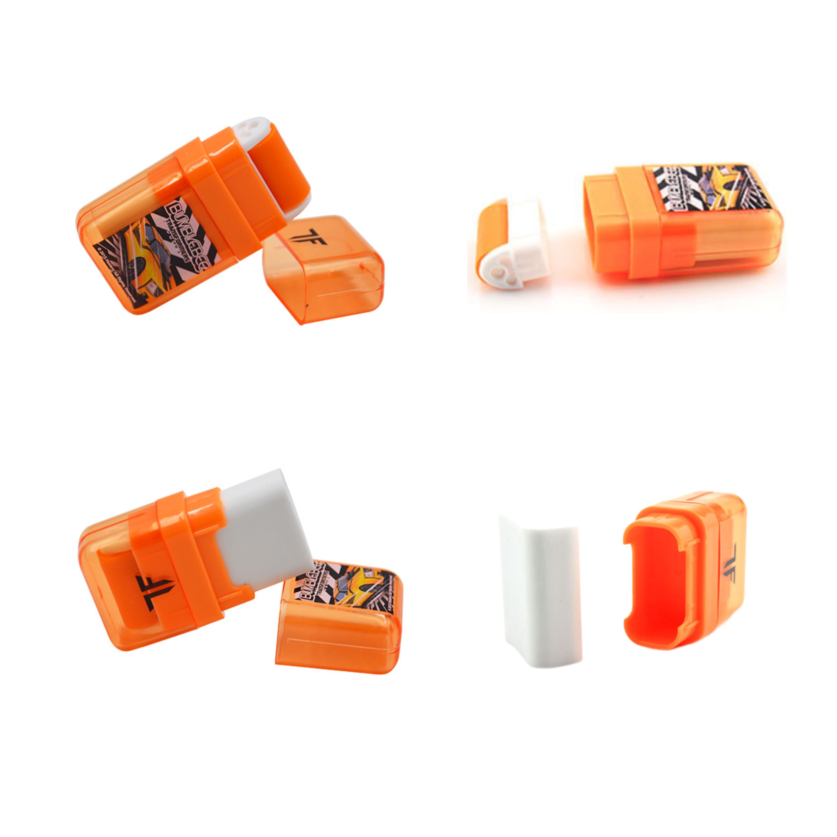 Kids Eraser with Cover and Shaving Roller (direct import) 6