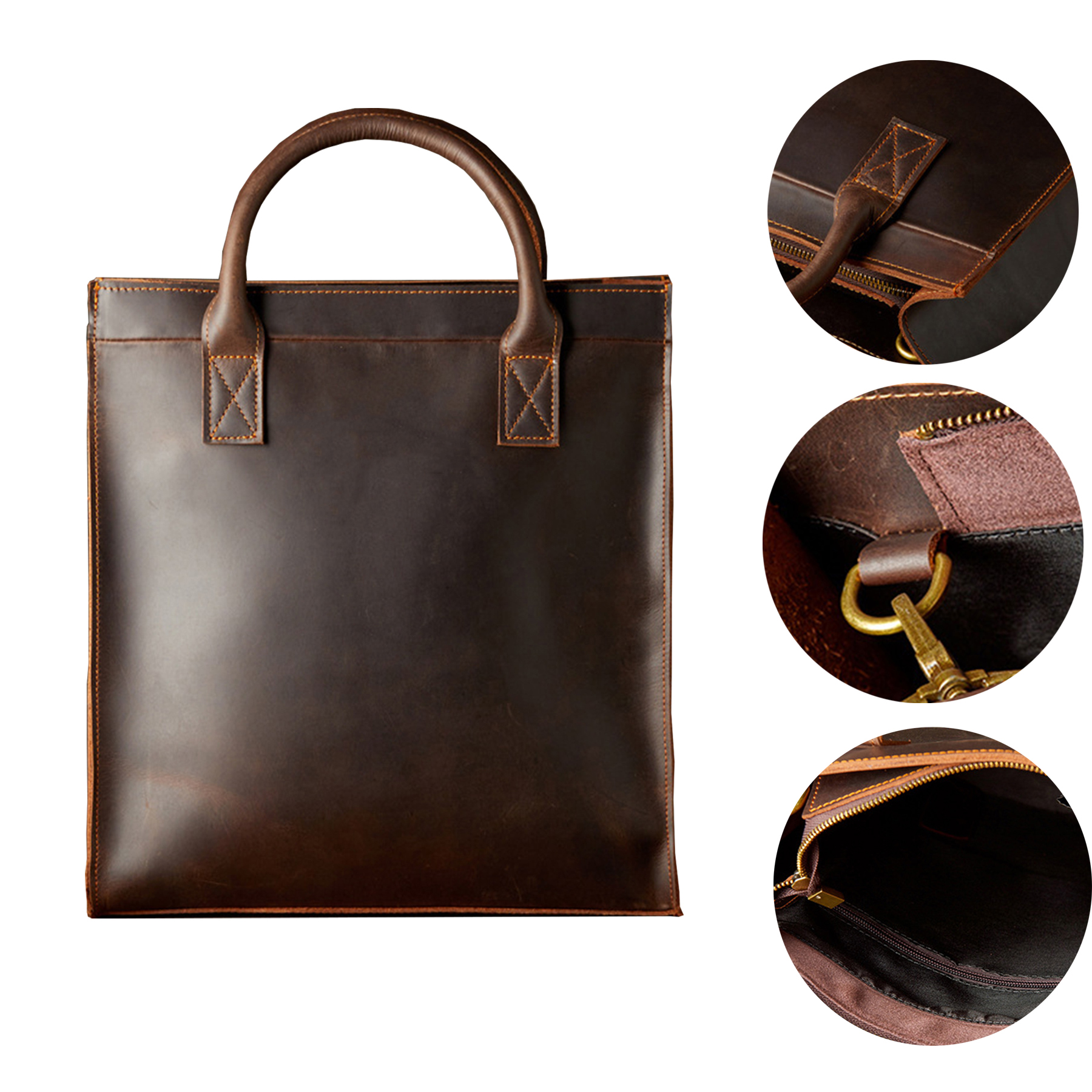 Leather Soft Cotton Tote Bag, custom tote bag with logo imprint 2