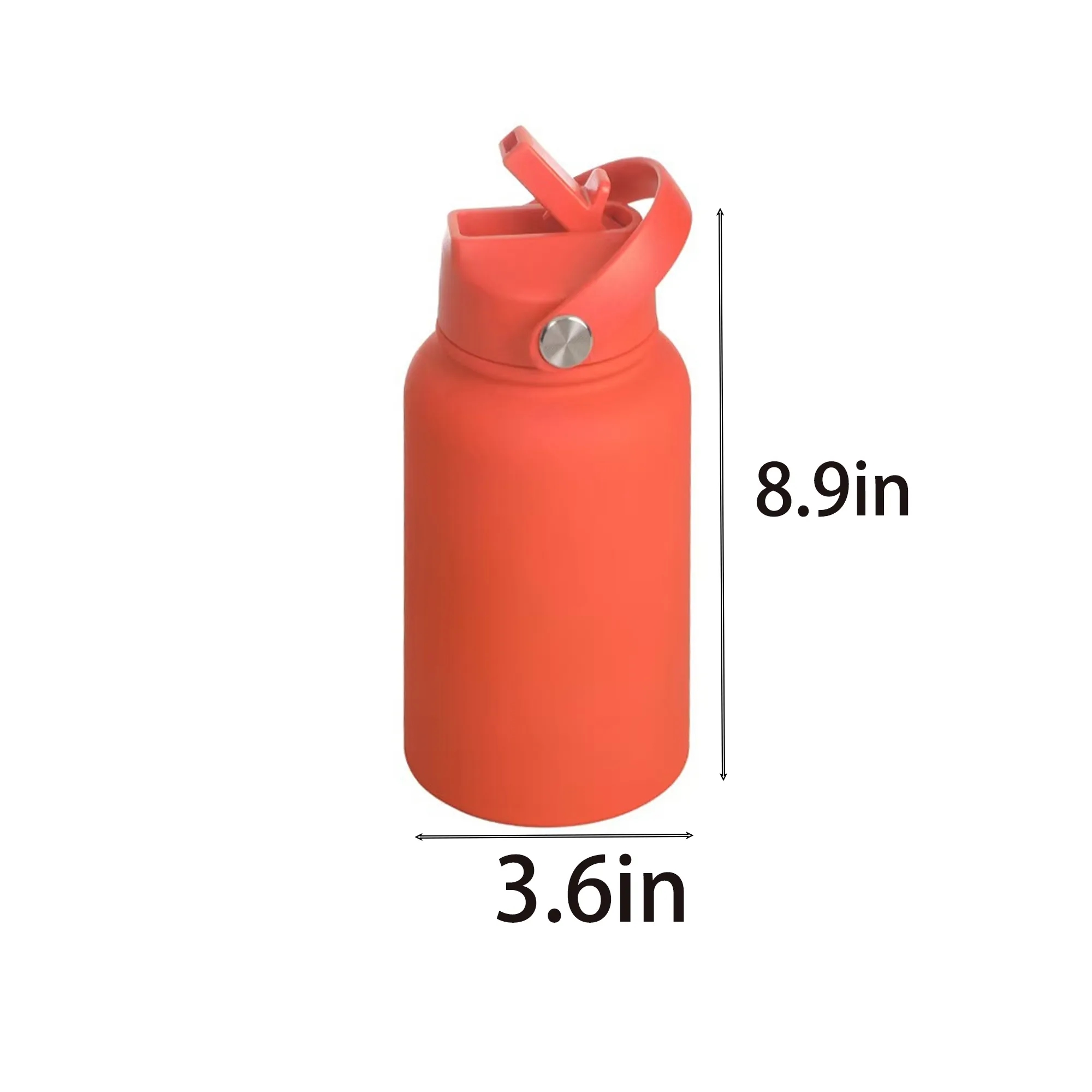 22oz Insulated Stainless Steel Bottle with Straw 4