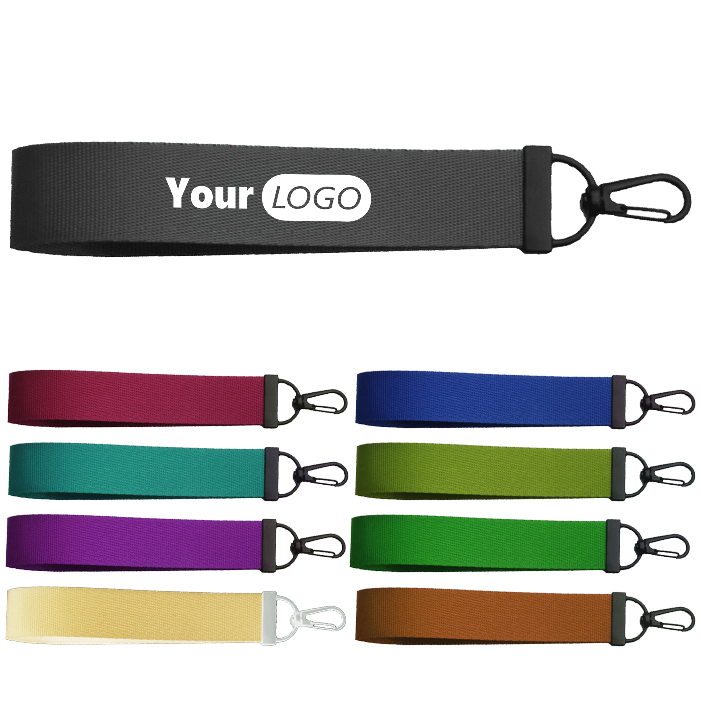 Nylon Personalized Creative Solid Color Keychain 7