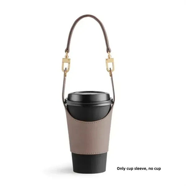 PU Leather Coffee Cup Carrier 18