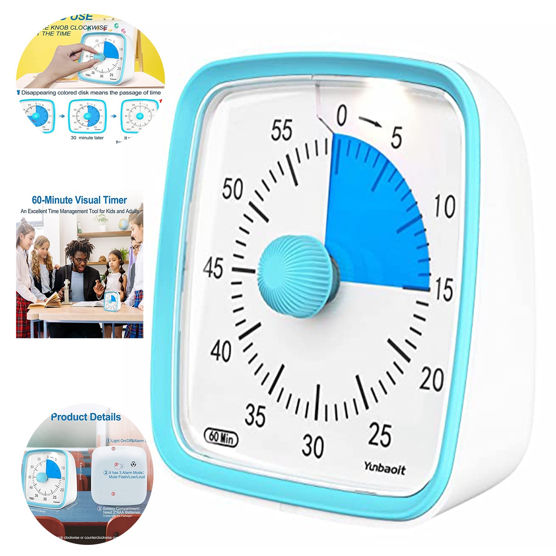 Visual Timer with Night Light 2
