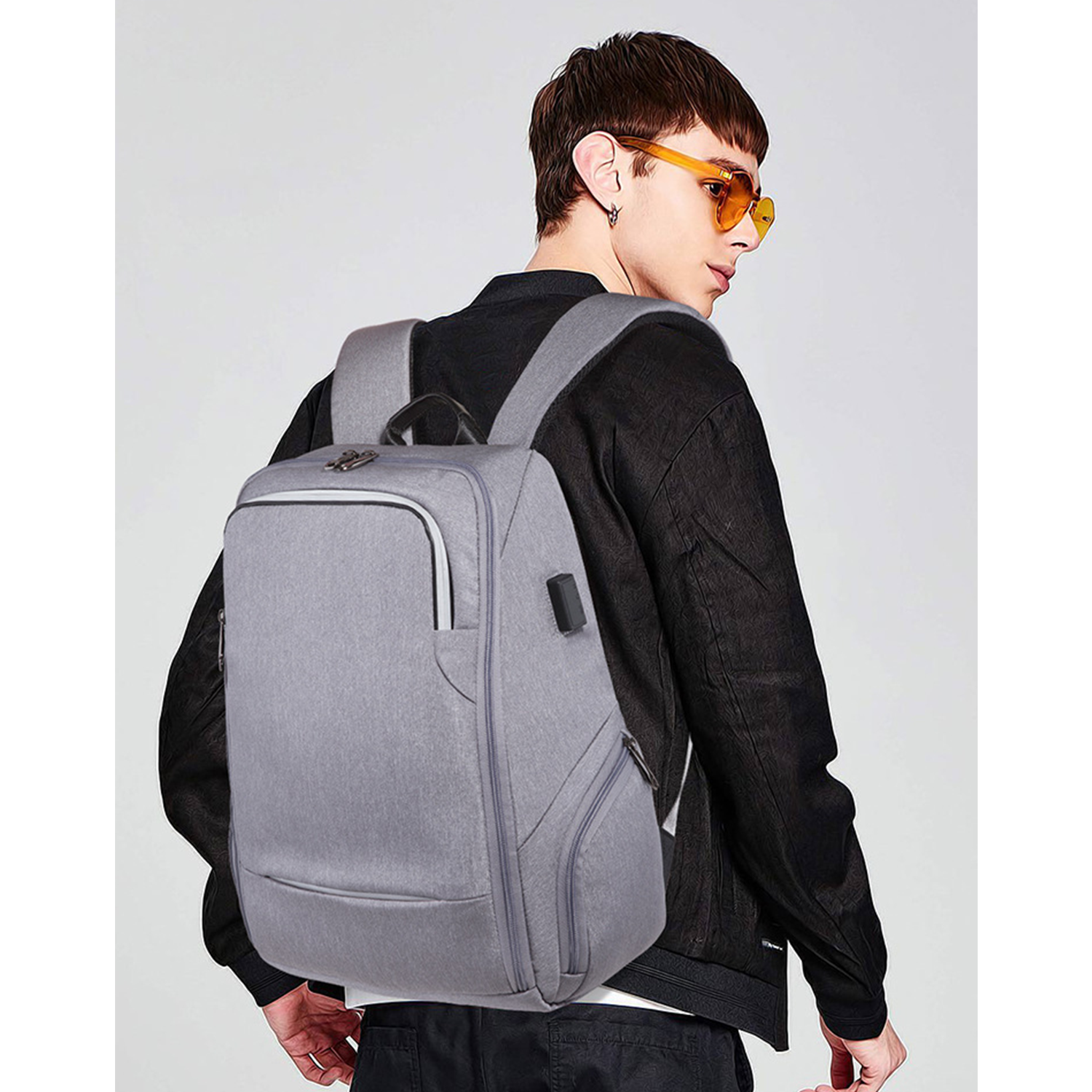 Travel Business Backpack With USB Charging Port 4