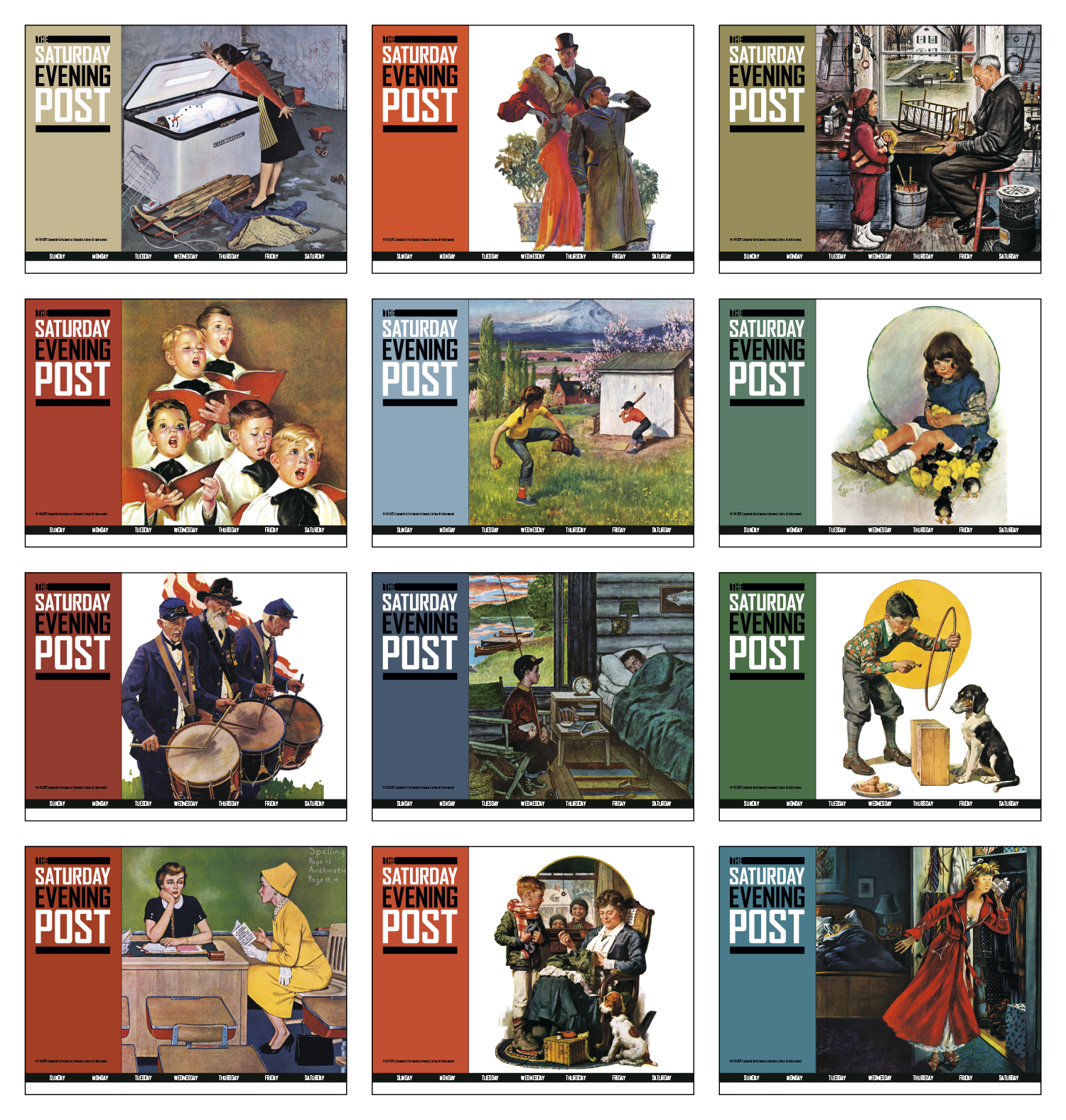 Triumph® Calendars The Saturday Evening Post 1