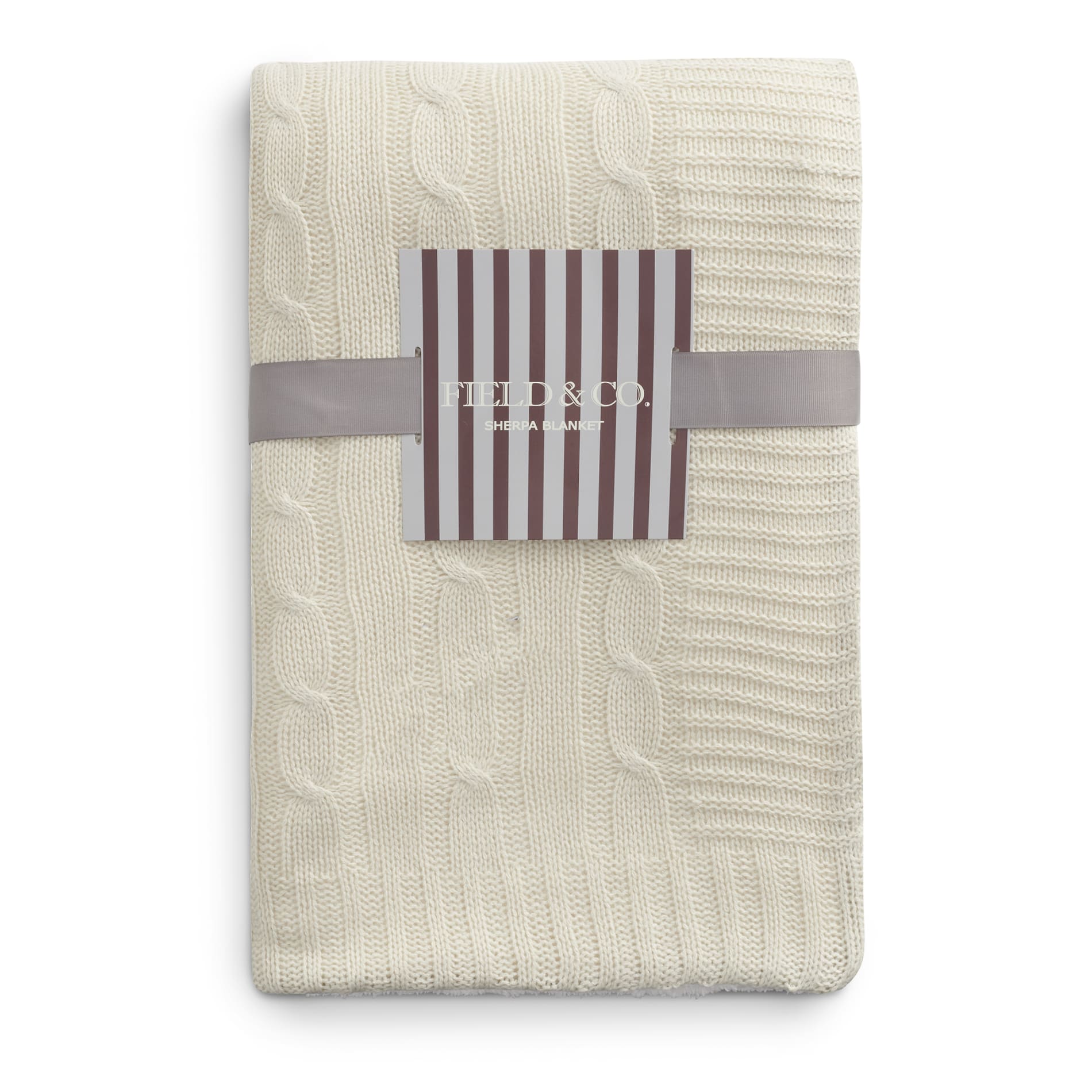 Field & Co.® Cable Knit Sherpa Blanket 100