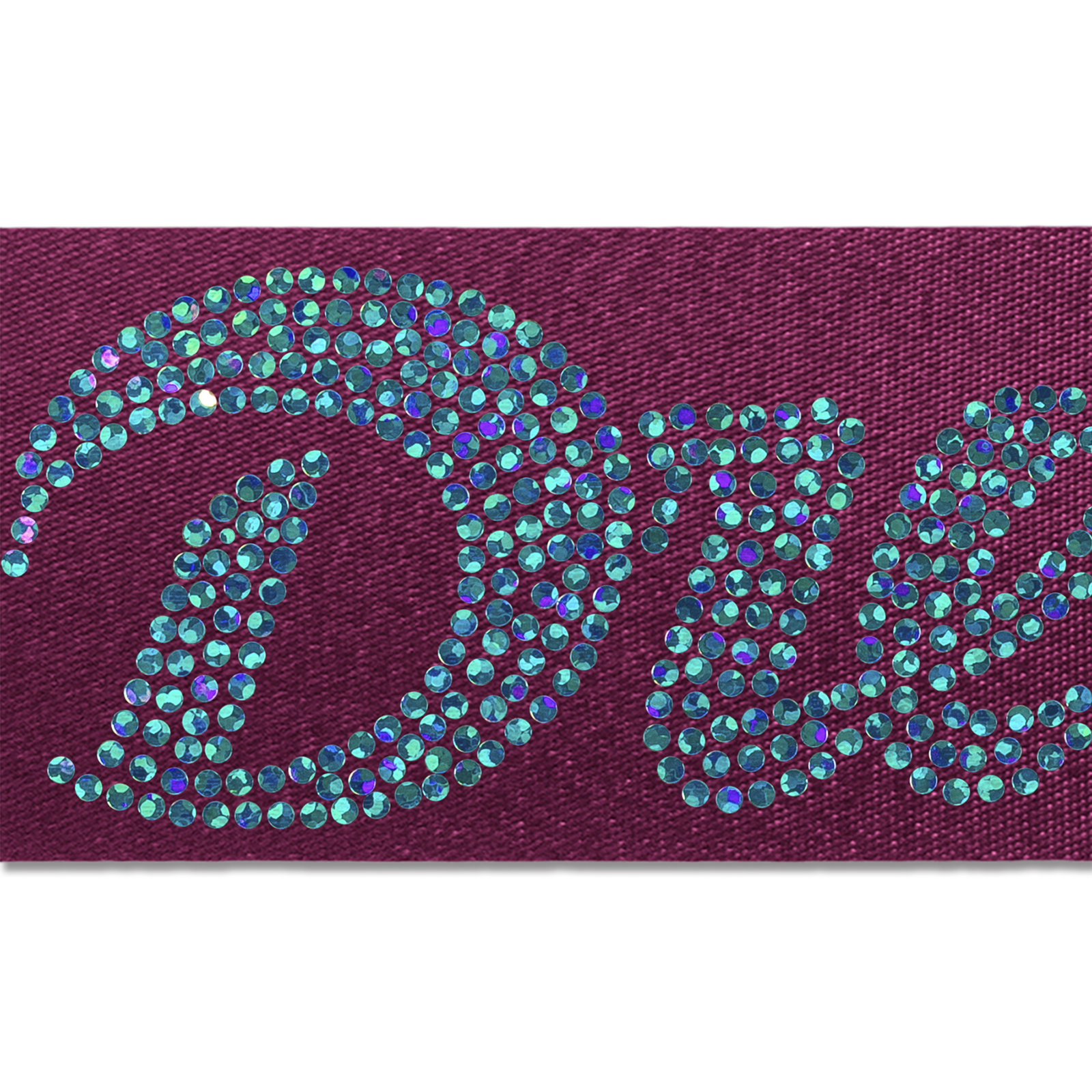 2" Badge Satin Ribbon - 25 YD Roll- Sparkle 7