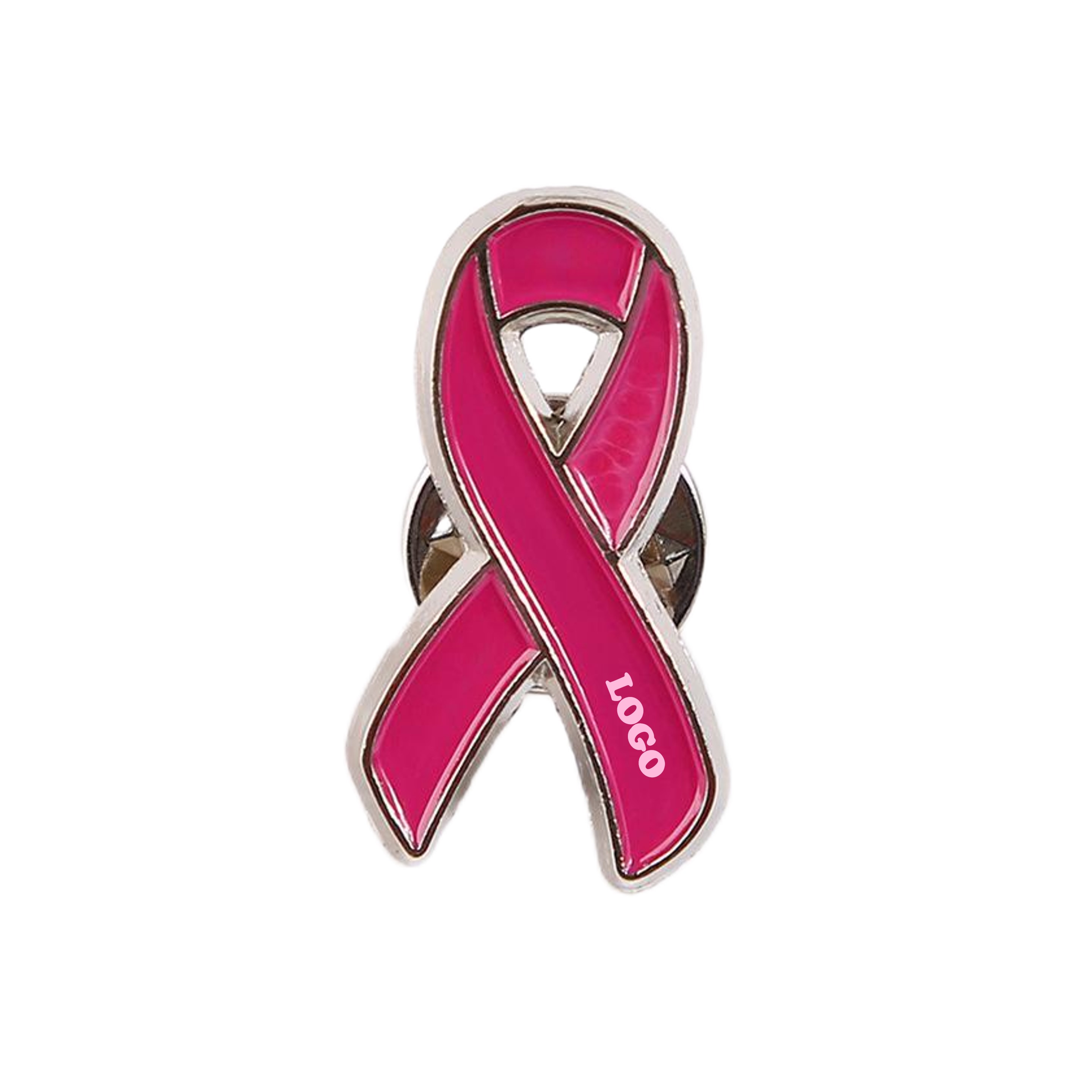 Breast Cancer Awareness Button Pin (direct import) 1