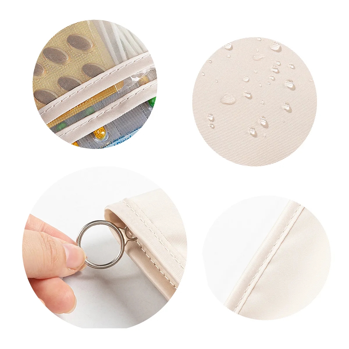 Portable First Aid Organizer Pouch With Clear Pockets 4