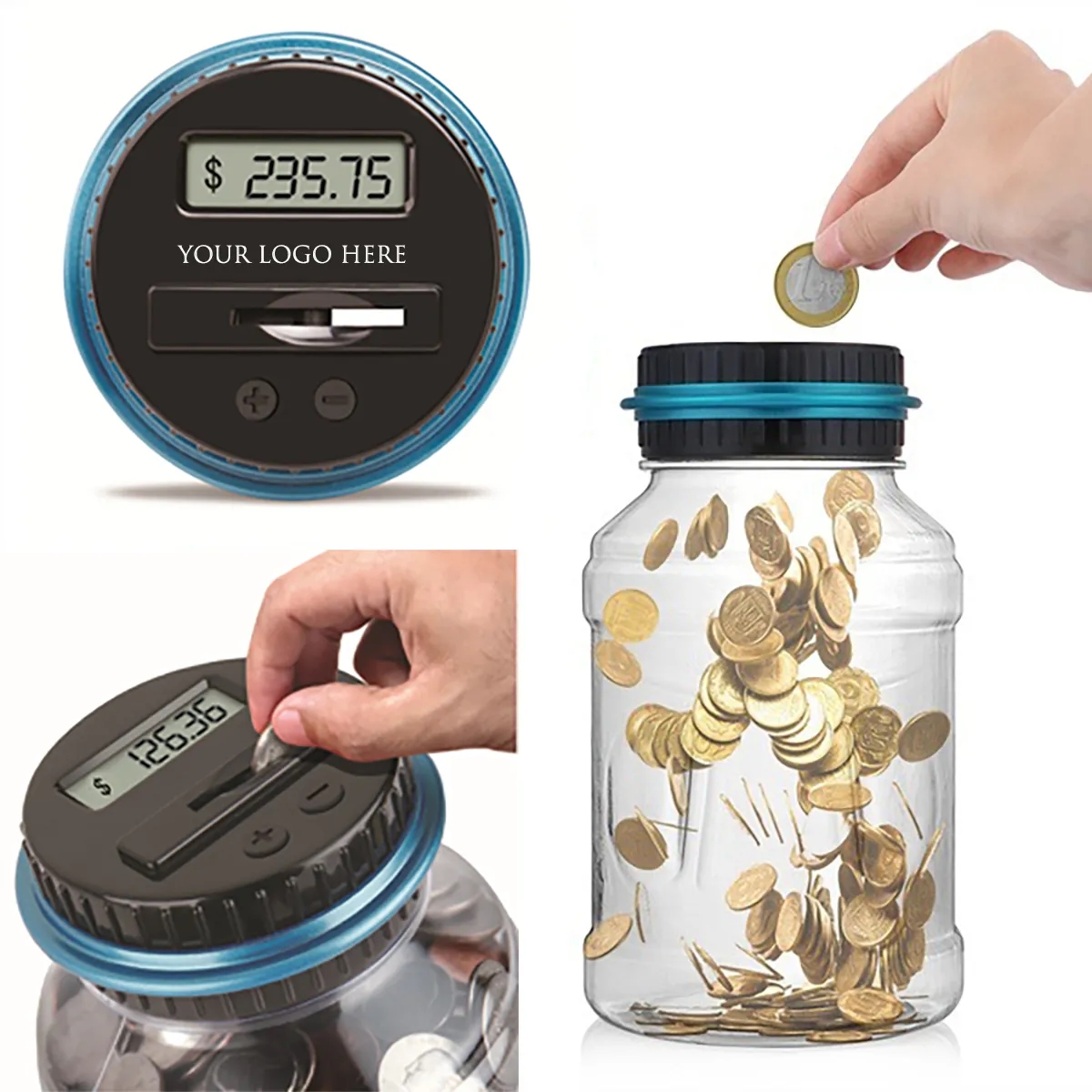 Digital Piggy Bank with LCD Counter 3