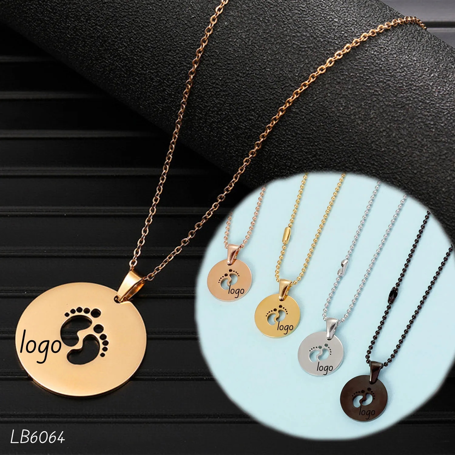 Custom Baby Feet Necklace for Mom Gifts 3