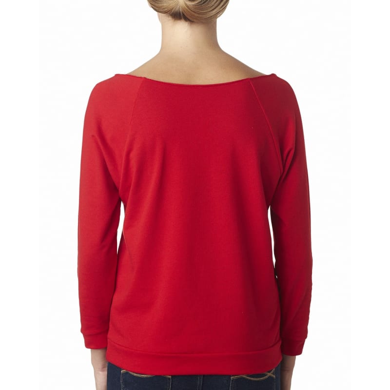 Next Level Apparel Ladies' French Terry 3/4-Sleeve Raglan 3