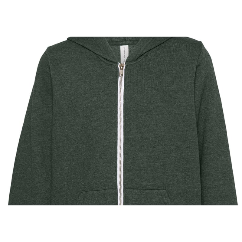 Bella + Canvas Youth Sponge Fleece Full-Zip Hooded Sweatshirt 12