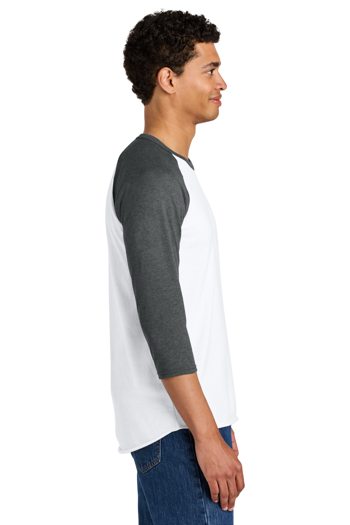Jerzees Unisex Premium Blend Combed Ring Spun 3/4-Sleeve Raglan 560R 45