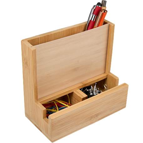 FSC® 100% Bamboo Photo Frame Desktop Organizer 36