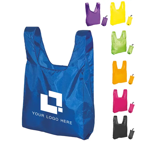 Rpet Folding Tote With a Pouch 2