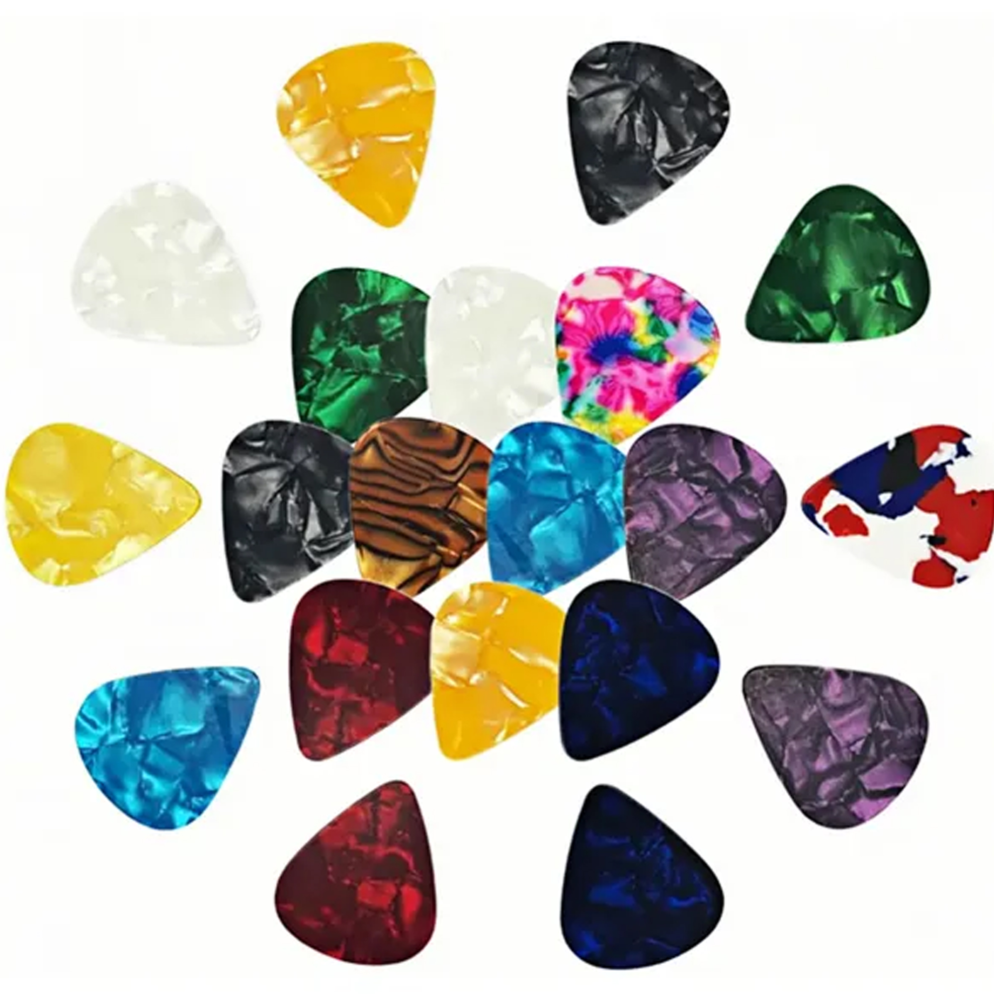 Assorted Celluloid Guitar Pick - Lightweight 3